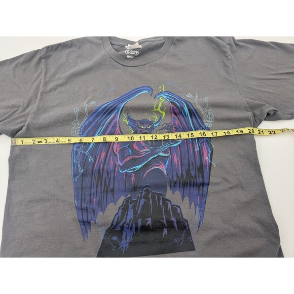 Disney Villains Port & Company Chernabog Fantasia Grey T-Shirt Size Large - Picture 5 of 8